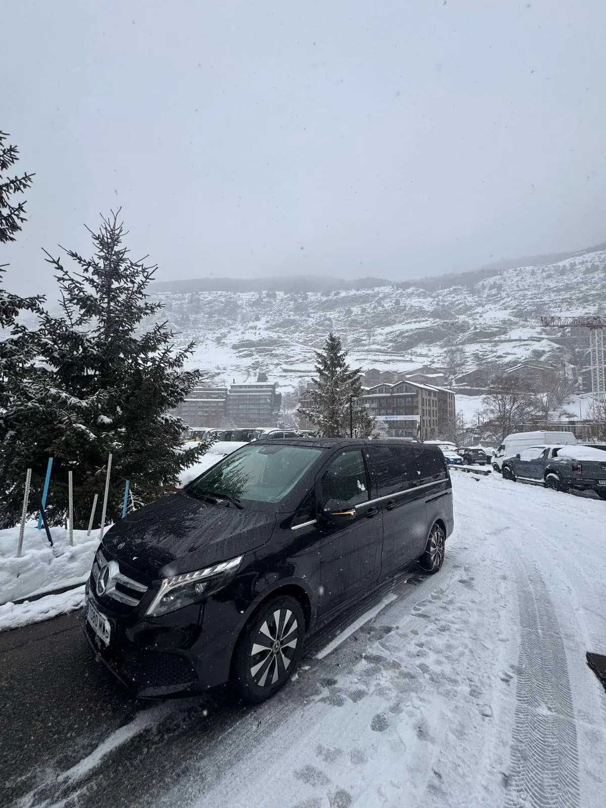 A QuickPickups fleet vehicle in the snow